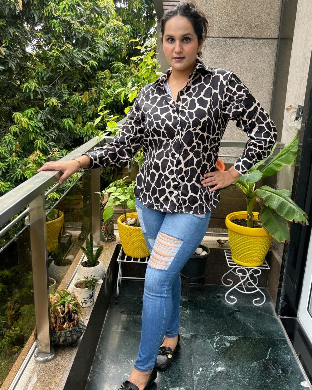 Black Snake Print Shirt🐍 - Image 2